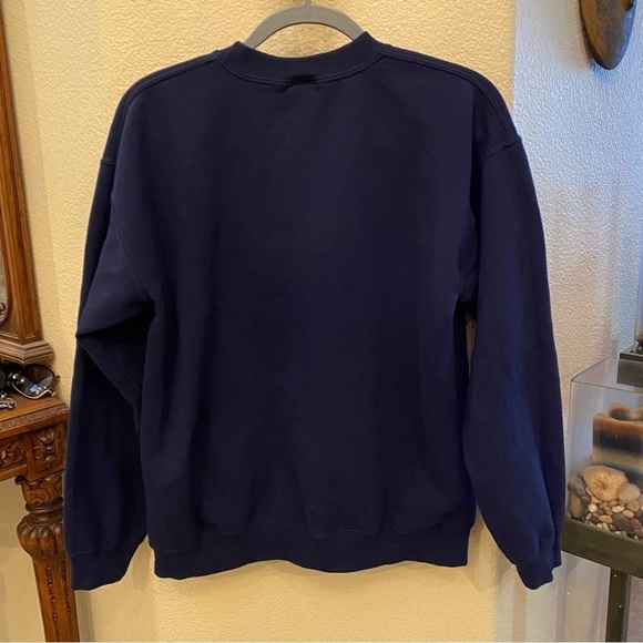 Vintage MV SPORTS Women Navy Newport Beach California Sweatshirt Size Medium - Picture 3 of 5